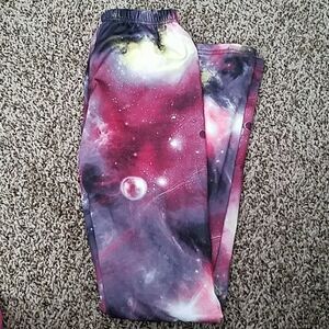 Unbranded Planetary Print Leggings Size XS – Galaxy Space Theme Yoga Pants